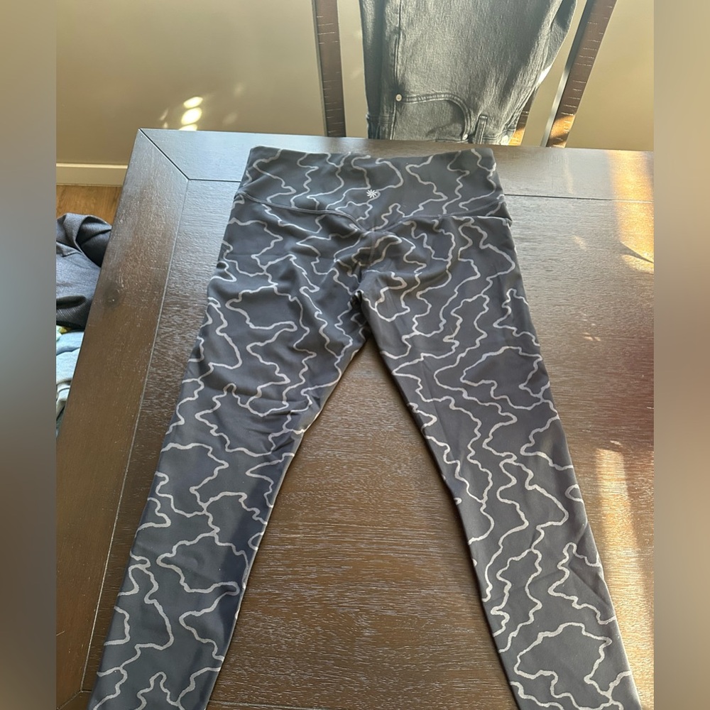 Stylish Black and White Patterned Leggings